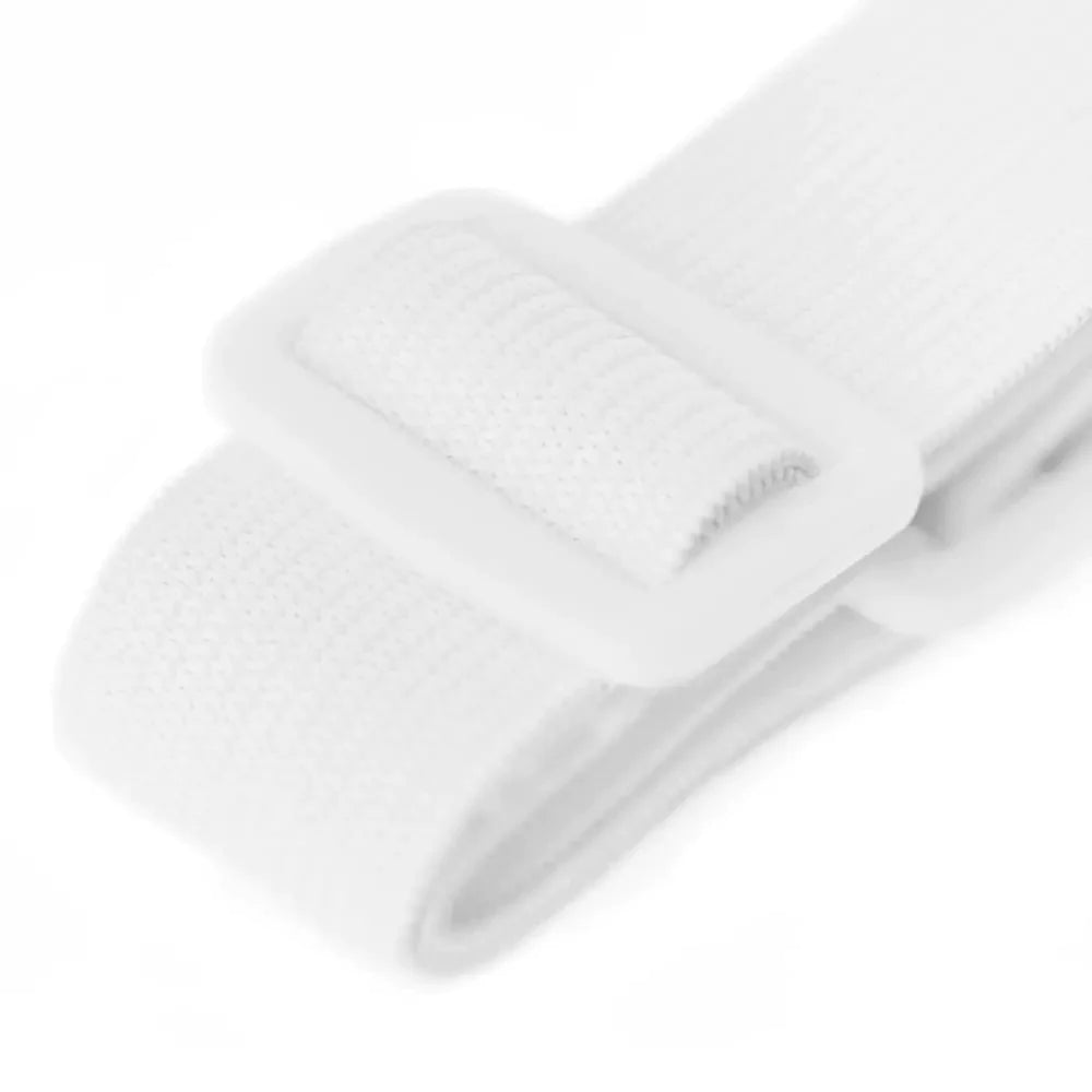 White Elastic Strap with Alligator Clip - Set of 2 pcs. - Mamma Mia Covers LLC White Elastic Strap with Alligator Clip - Set of 2 pcs.