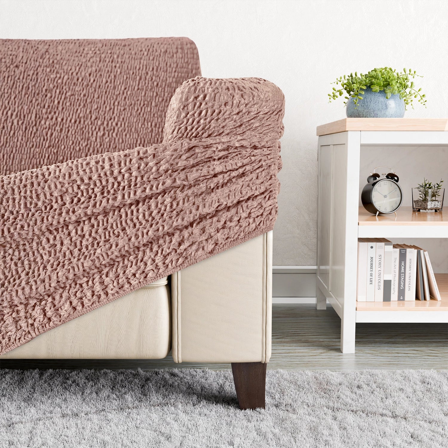 Bronze 3 Seater Recliner Slipcover, Velvet Collection