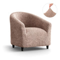 Blush Taupe Barrel Chair Slipcover, Microfibra Collection