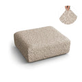 Beige Arabesco Seat Cushion Cover, Jacquard 3D Collection