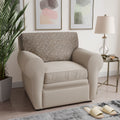 Beige Arabesco Seat Cushion Cover, Jacquard 3D Collection