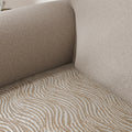 Beige Vento Seat Cushion Cover, Jacquard 3D Collection