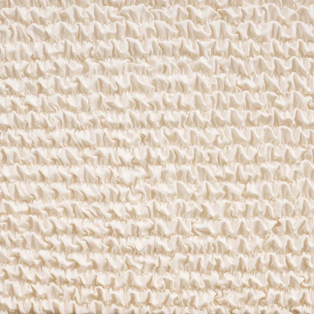 Cream Ottoman Slipcover (Large), Microfibra Collection