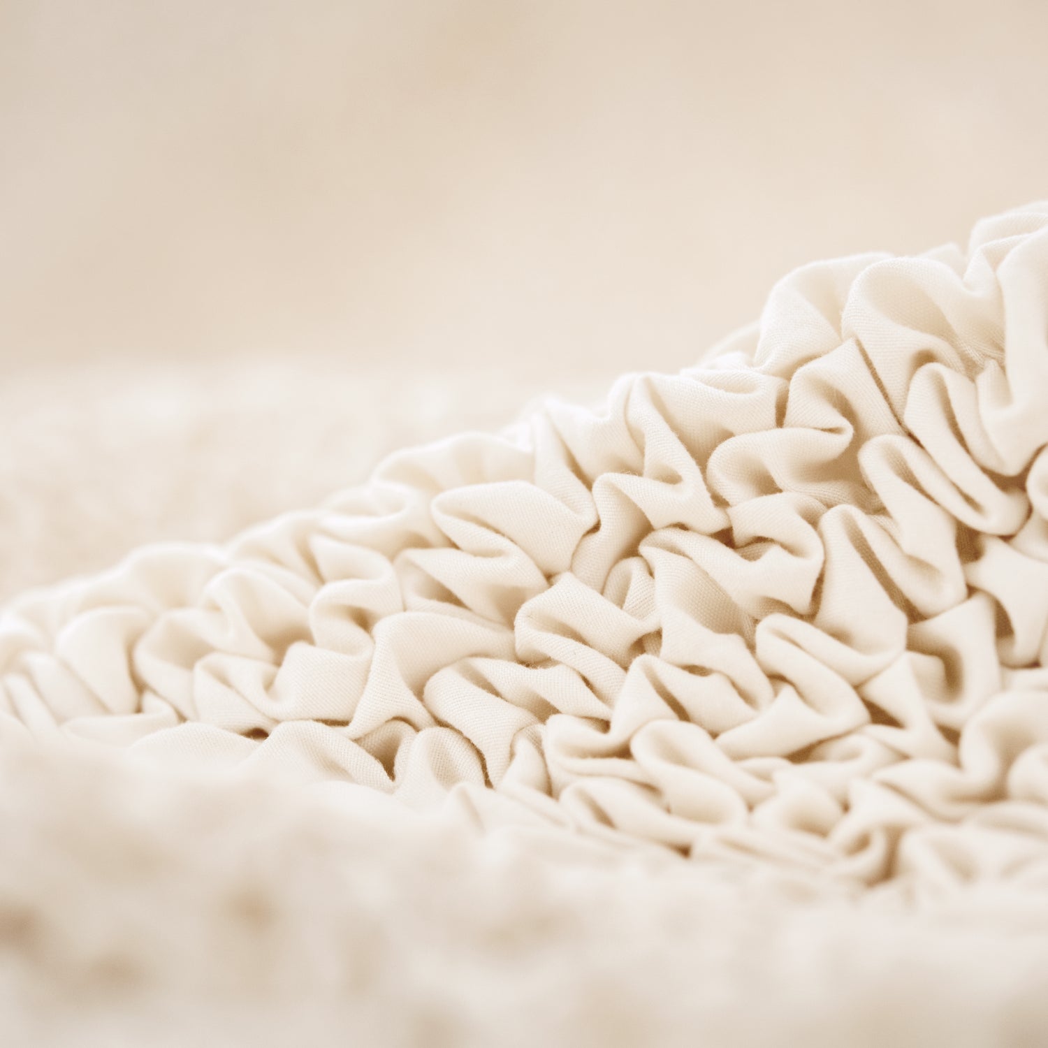 Cream Wingback Chair Slipcover, Microfibra Collection