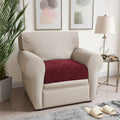 Burgundy Seat Cushion Cover, Microfibra Collection