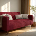 Burgundy Loveseat 2 Seater Slipcover, Microfibra Collection