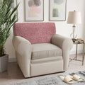 Coral Pink Seat Cushion Cover, Microfibra Collection