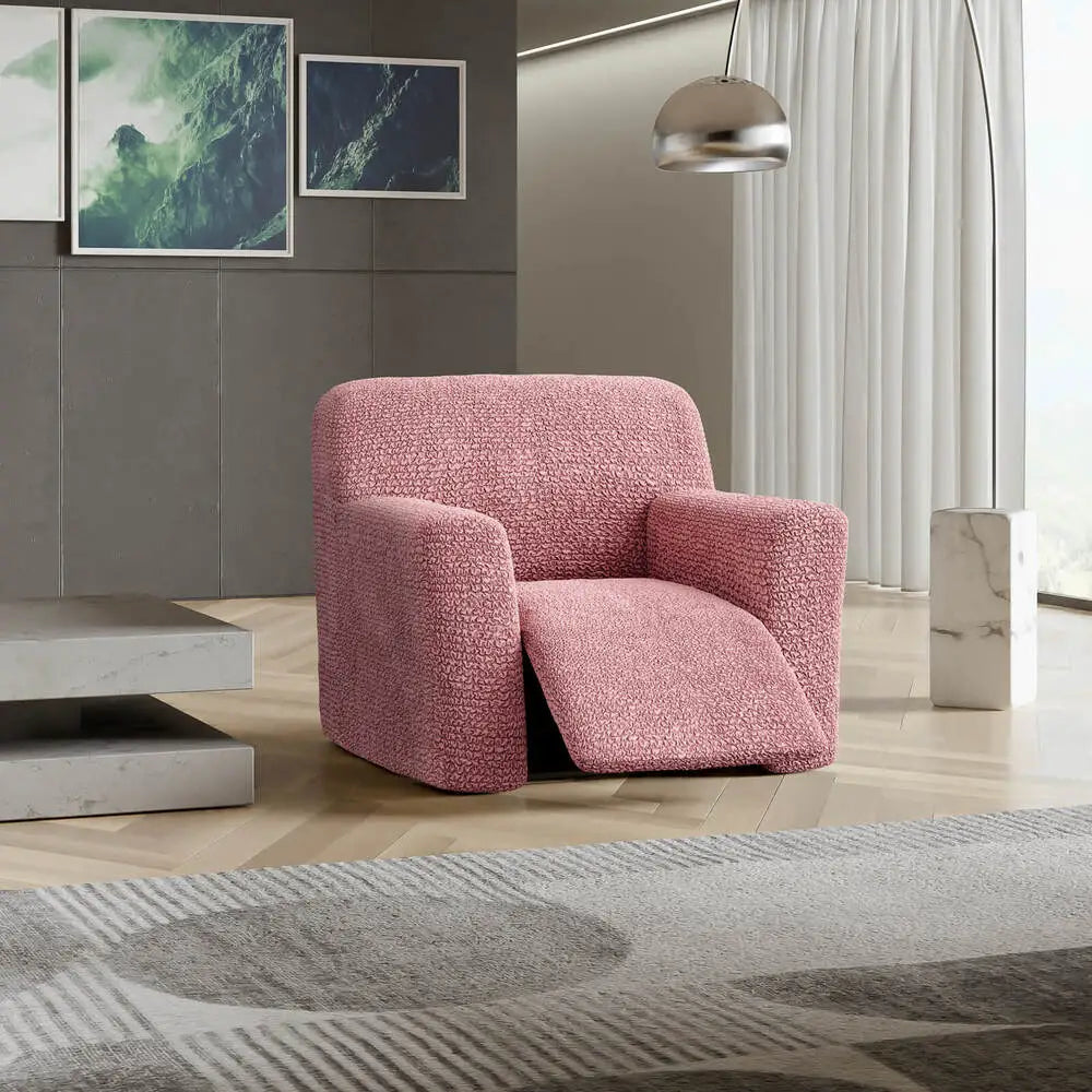 Coral Pink Recliner Slipcover, Microfibra Collection