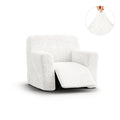 Crisp White Recliner Slipcover, Microfibra Collection