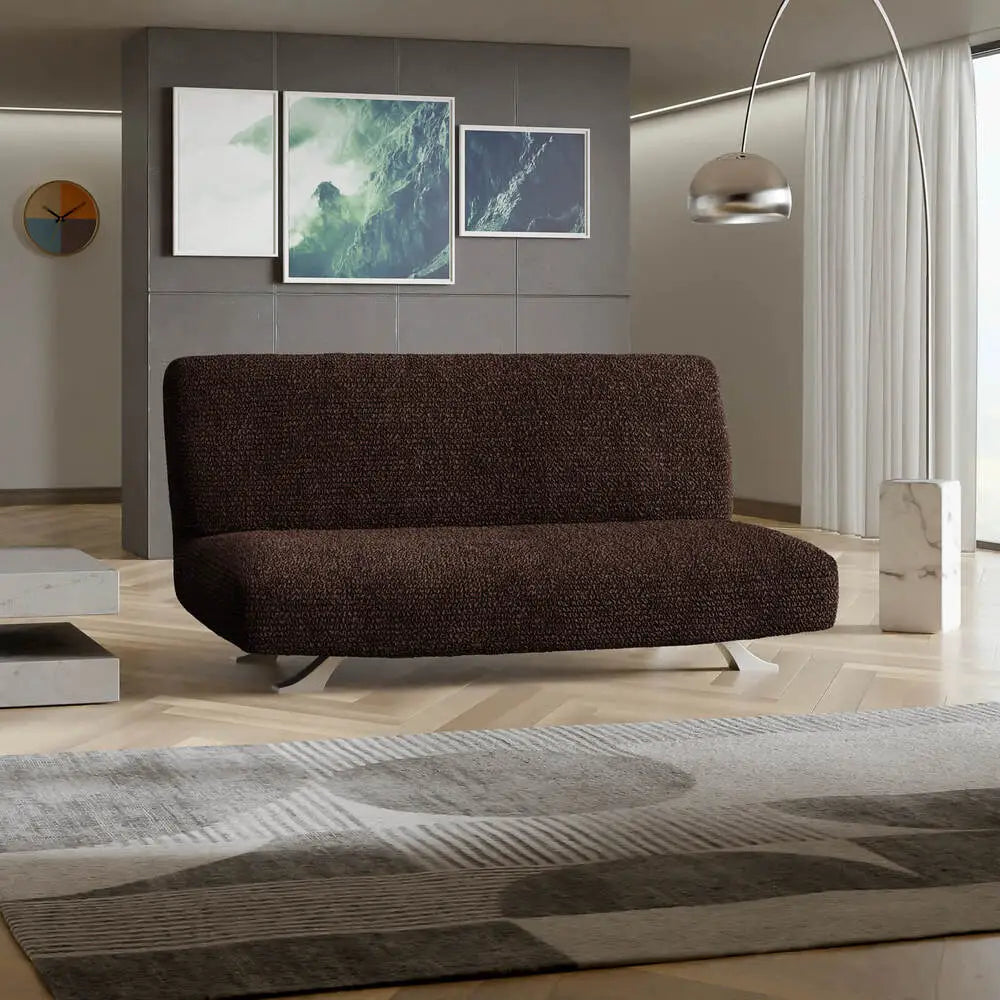 Dark Brown Futon Slipcover, Microfibra Collection