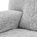 Light Grey L-Shaped Sofa Slipcover (Left Chaise), Microfibra Collection
