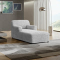 Light Grey Chaise Lounge Slipcover, Microfibra Collection