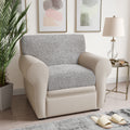 Light Grey Seat Cushion Cover, Microfibra Collection