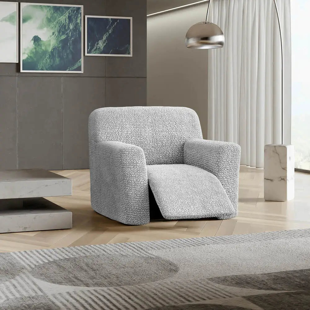 Light Grey Recliner Slipcover, Microfibra Collection