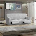 Light Grey 3 Seater Recliner Slipcover, Microfibra Collection