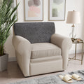 Dark Grey Seat Cushion Cover, Microfibra Collection