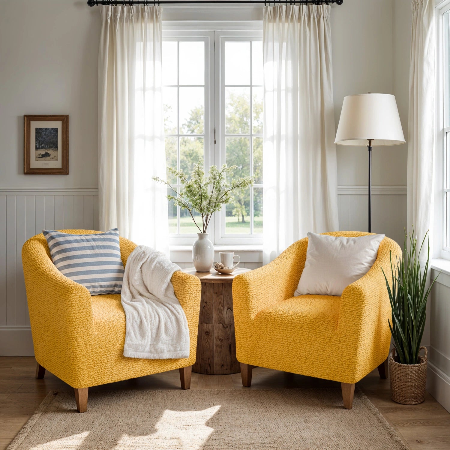 Mango Barrel Chair Slipcover, Microfibra Collection
