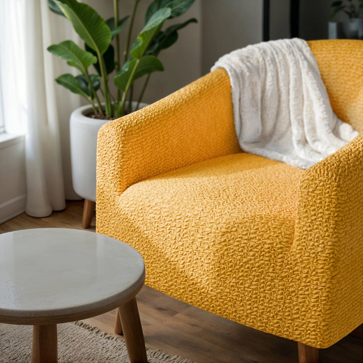 Mango Barrel Chair Slipcover, Microfibra Collection