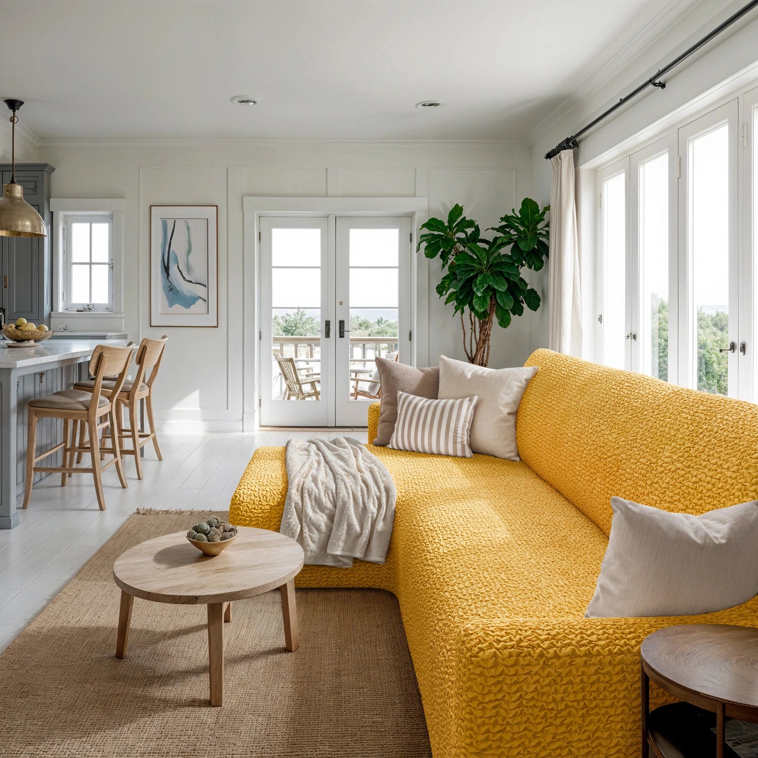 Mango L-Shaped Sofa Slipcover (Left Chaise), Microfibra Collection