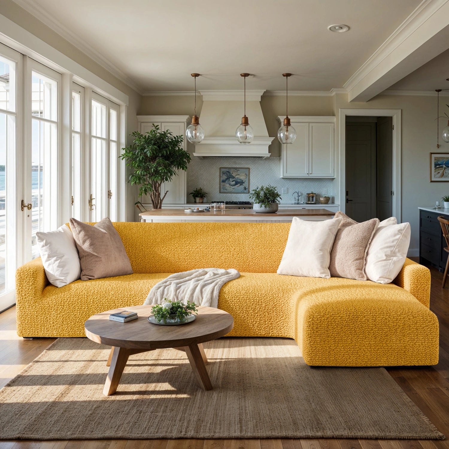 Mango L-Shaped Sofa Slipcover (Right Chaise), Microfibra Collection