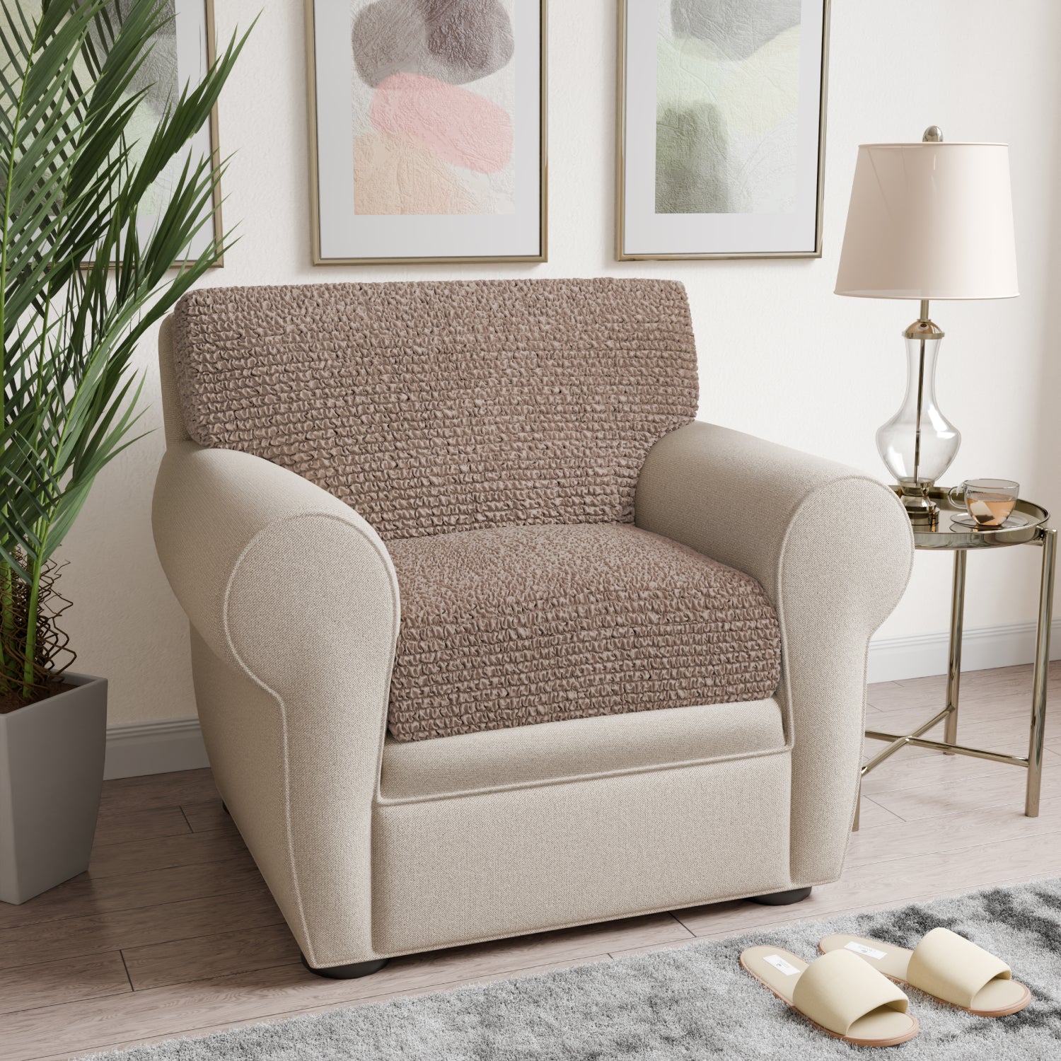 Marsala Seat Cushion Cover, Microfibra Collection