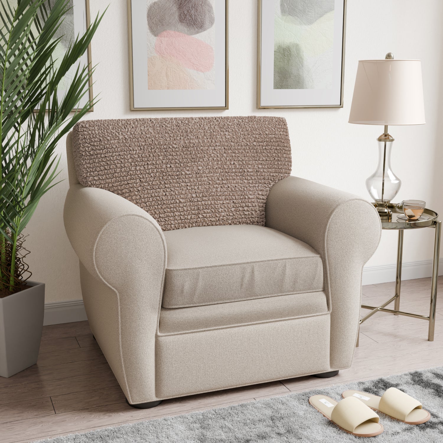 Marsala Seat Cushion Cover, Microfibra Collection