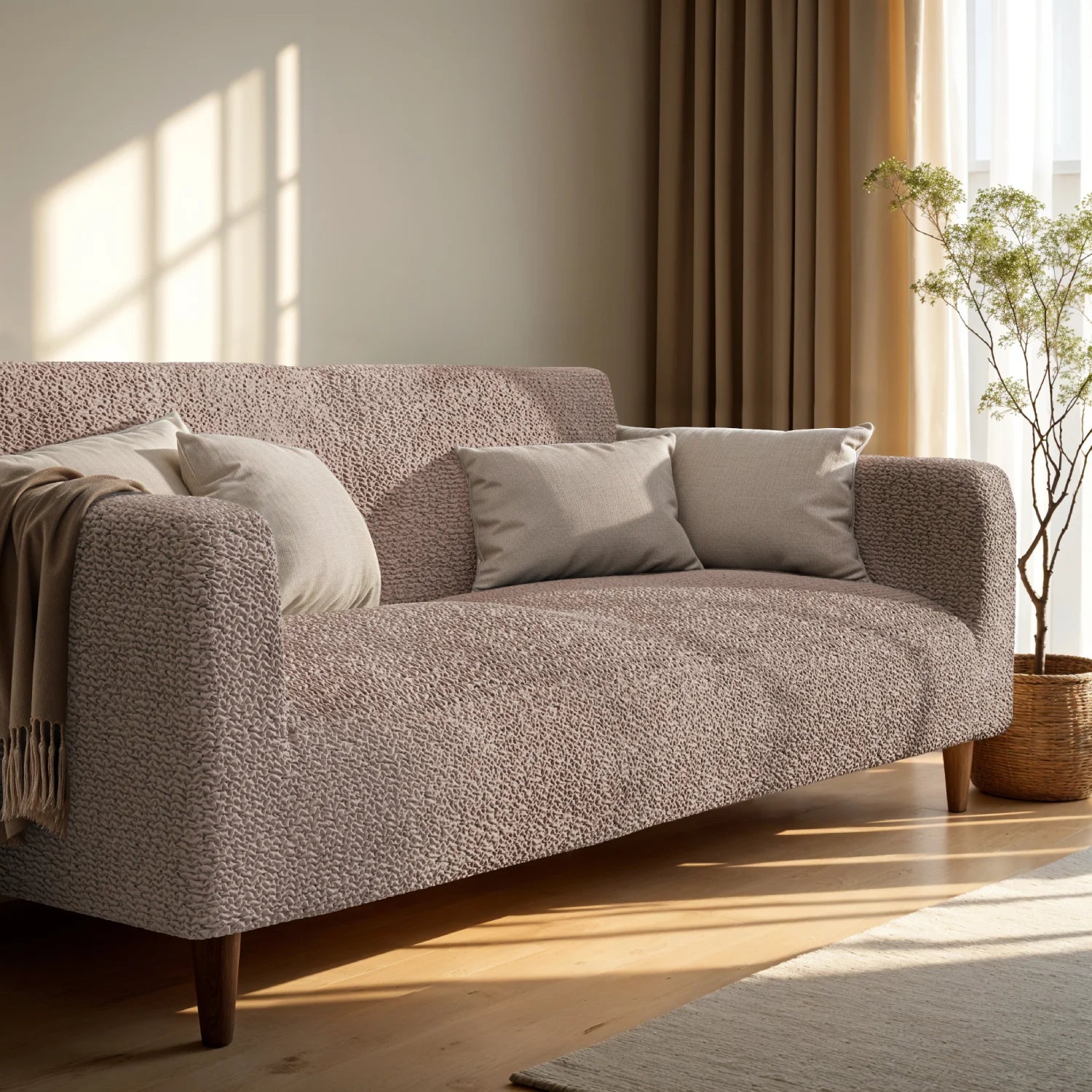 Marsala Loveseat 2 Seater Slipcover, Microfibra Collection