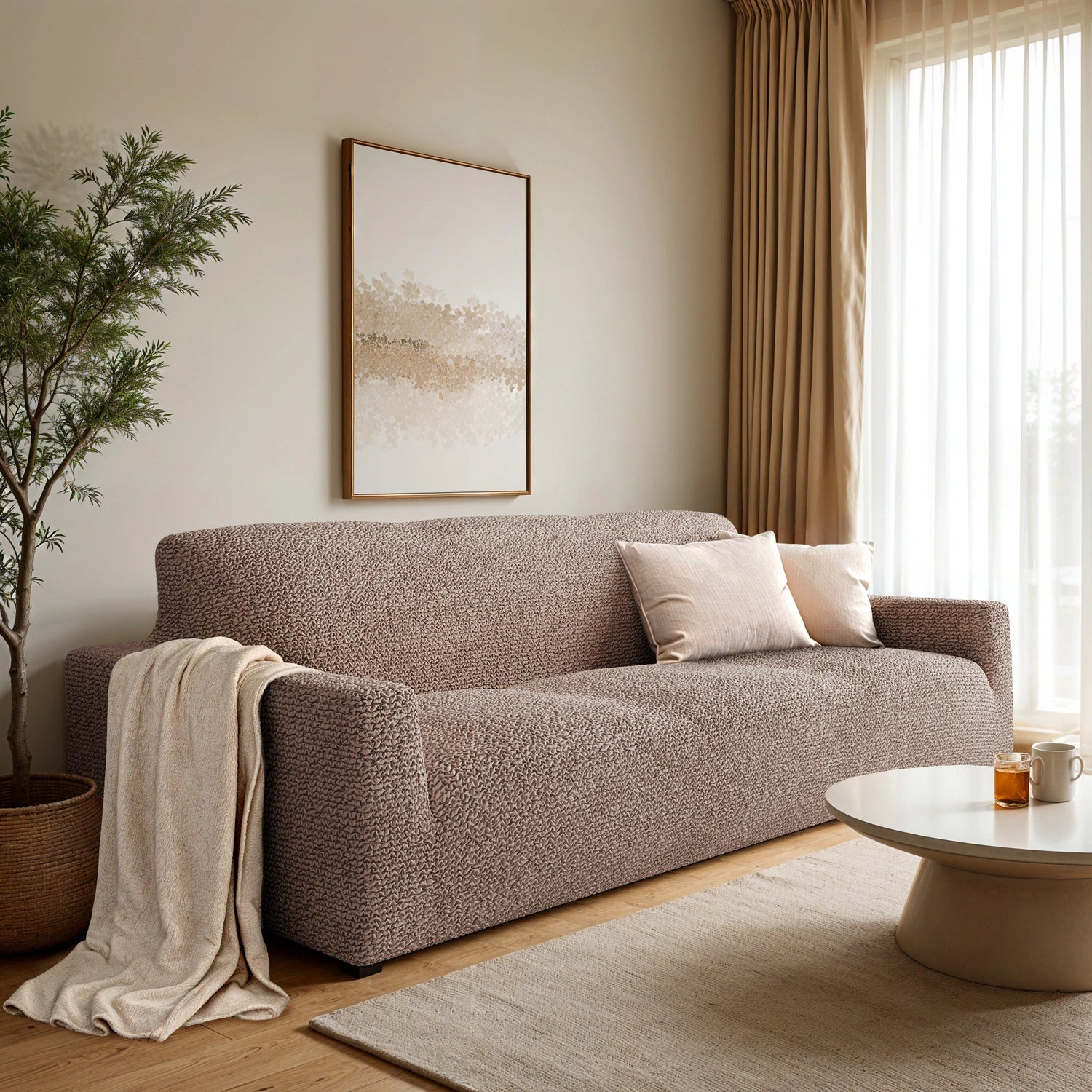 Marsala Sofa 3 Seater Slipcover, Microfibra Collection