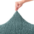 Teal Corner Sofa Slipcover, Microfibra Collection