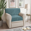 Teal Seat Cushion Cover, Microfibra Collection