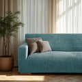 Teal Loveseat 2 Seater Slipcover, Microfibra Collection