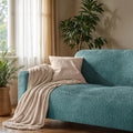 Teal Loveseat 2 Seater Slipcover, Microfibra Collection