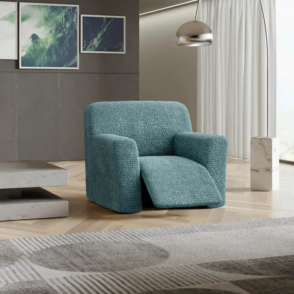 Teal Recliner Slipcover, Microfibra Collection