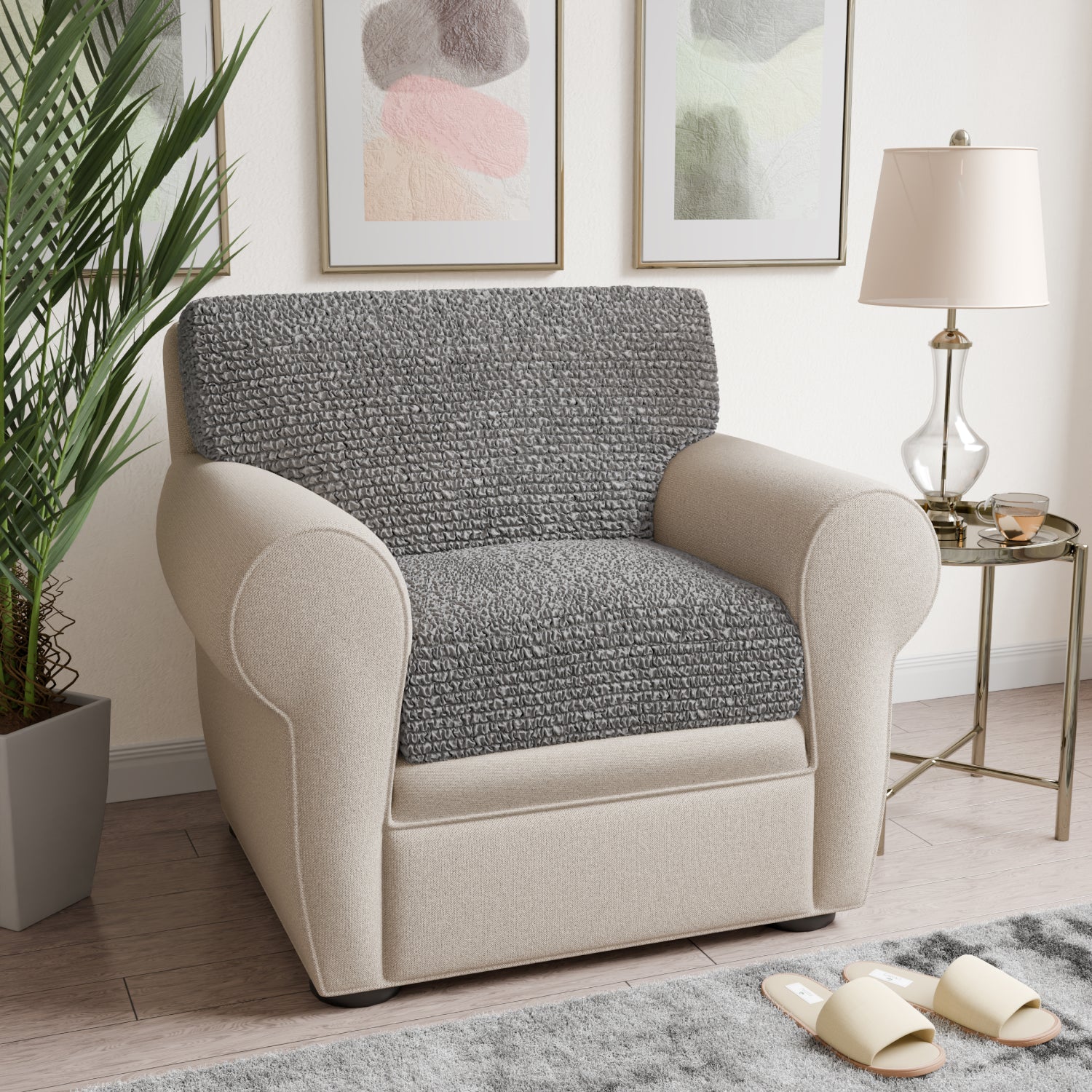 Ash Seat Cushion Cover, Microfibra Collection