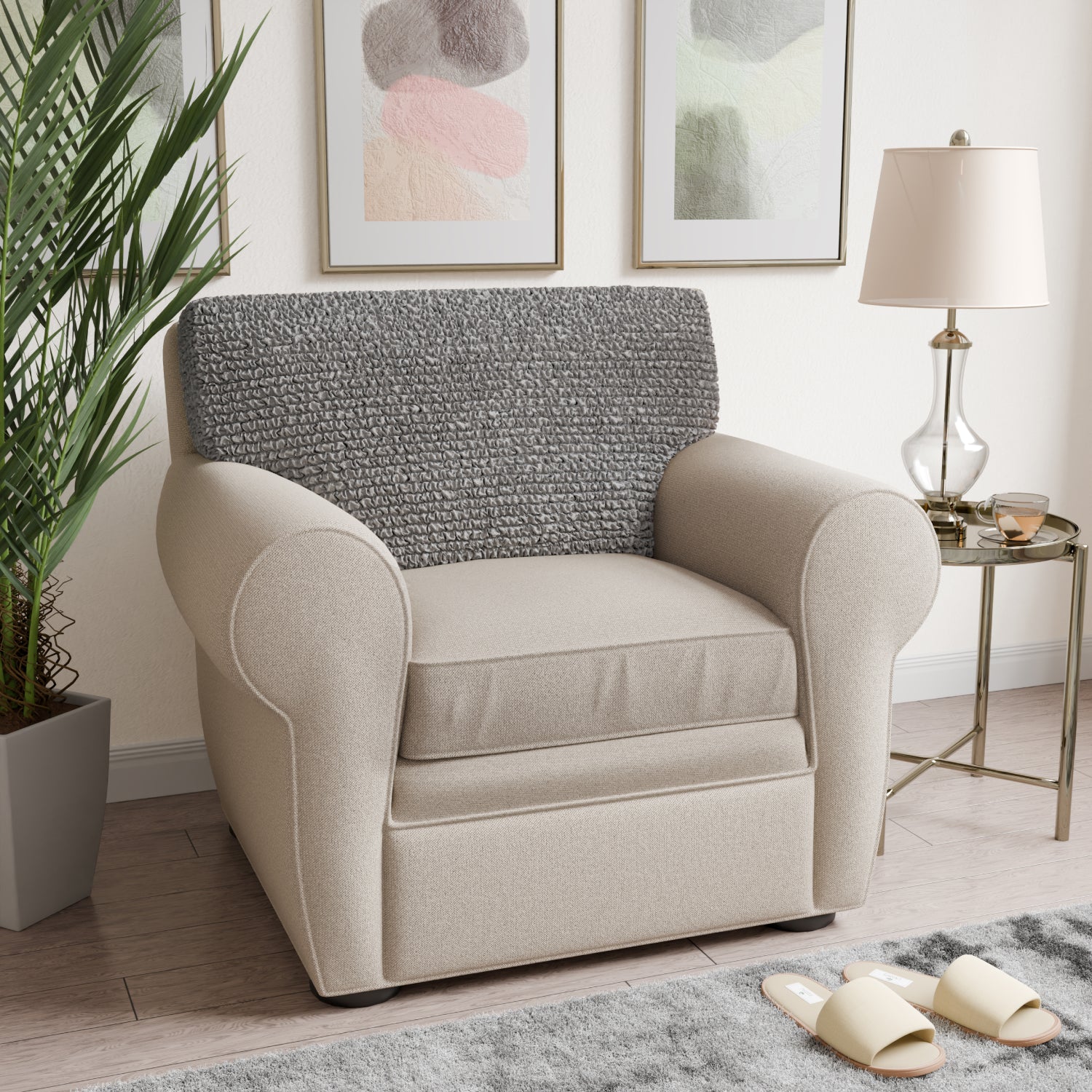 Ash Seat Cushion Cover, Microfibra Collection