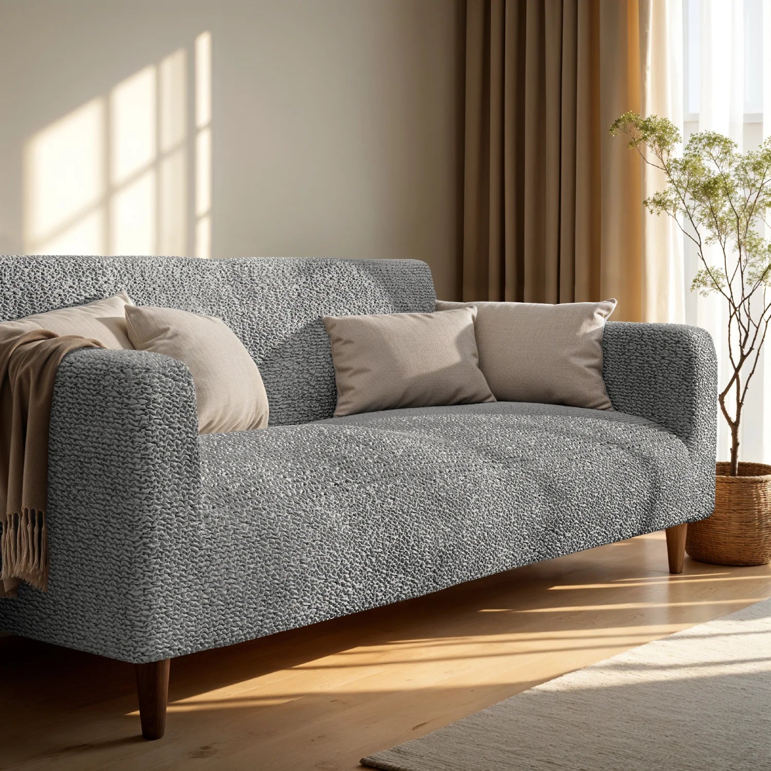 Ash Loveseat 2 Seater Slipcover, Microfibra Collection