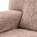 Blush Taupe L-Shaped Sofa Slipcover (Left Chaise), Microfibra Collection
