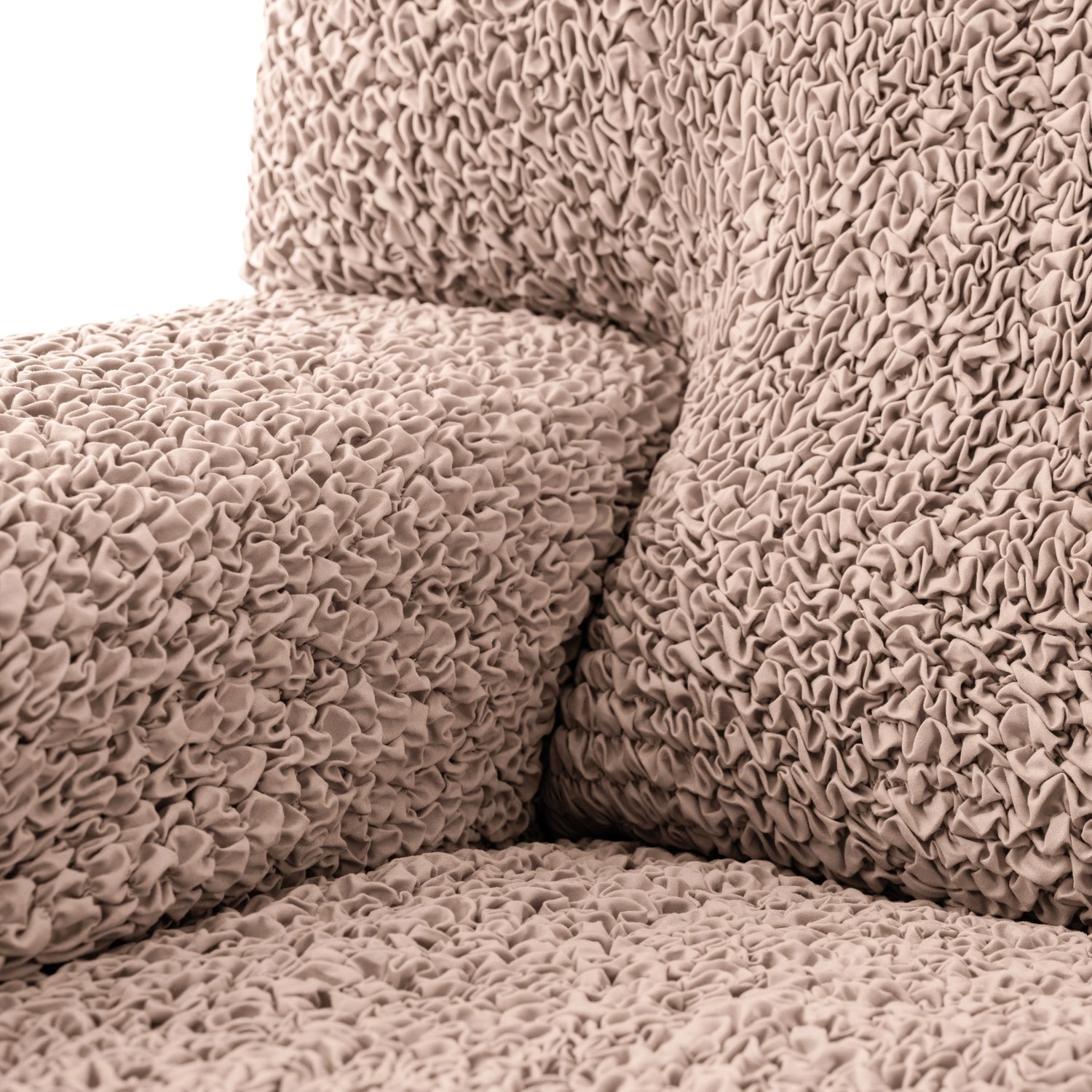 Blush Taupe Wingback Chair Slipcover, Microfibra Collection