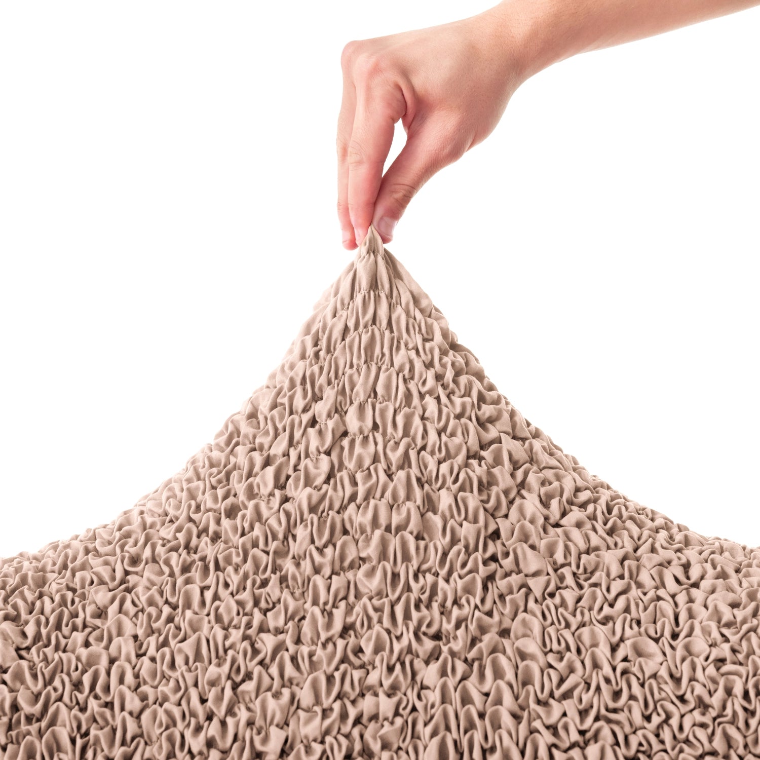 Blush Taupe Barrel Chair Slipcover, Microfibra Collection