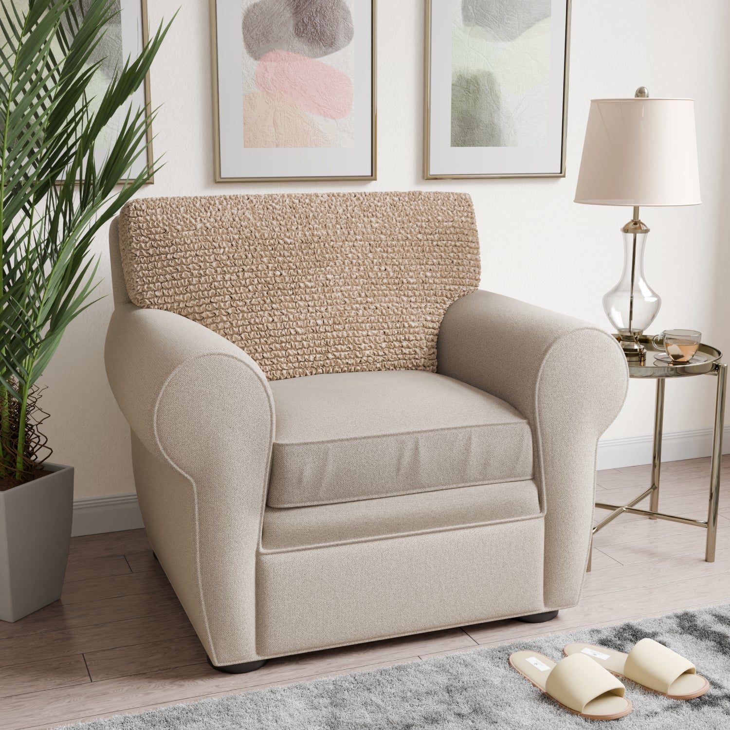 Tapioca Seat Cushion Cover, Microfibra Collection