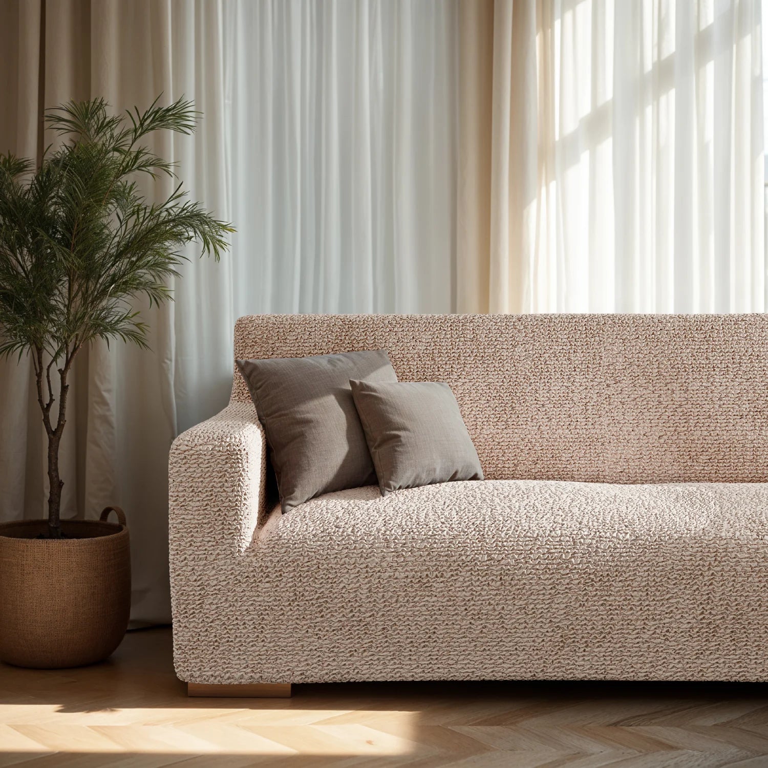 Tapioca Loveseat 2 Seater Slipcover, Microfibra Collection