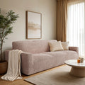 Blush Taupe Sofa 3 Seater Slipcover, Microfibra Collection