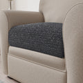 Dark Grey Seat Cushion Cover, Mille Righe Collection
