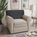 Dark Grey Seat Cushion Cover, Mille Righe Collection