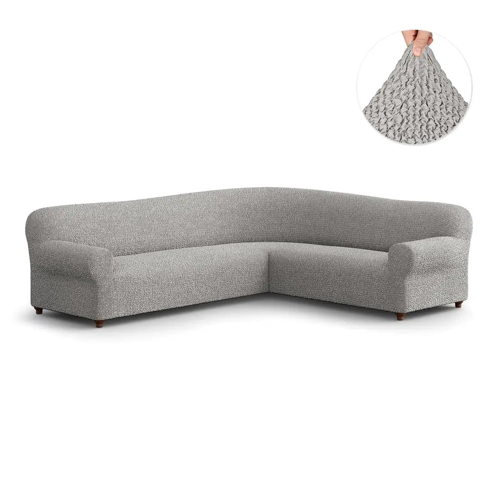 Platinum Corner Sofa Slipcover, Mille Righe Collection
