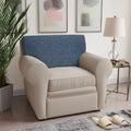 Blue Seat Cushion Cover, Mille Righe Collection