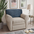 Vittoria Blue Seat Cushion Cover, Microfibra Printed Collection