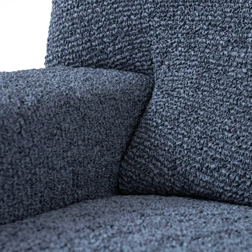Vittoria Blue Reclining Armchair Slipcover, Microfibra Printed Collection