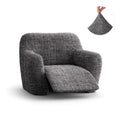Vittoria Grey Reclining Armchair Slipcover, Microfibra Printed Collection
