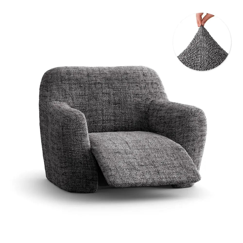 Vittoria Grey Reclining Armchair Slipcover, Microfibra Printed Collection